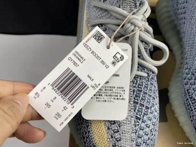 hype V2 Yeezy 350 Boost Ash GY7657 Adidas Blue 0618
